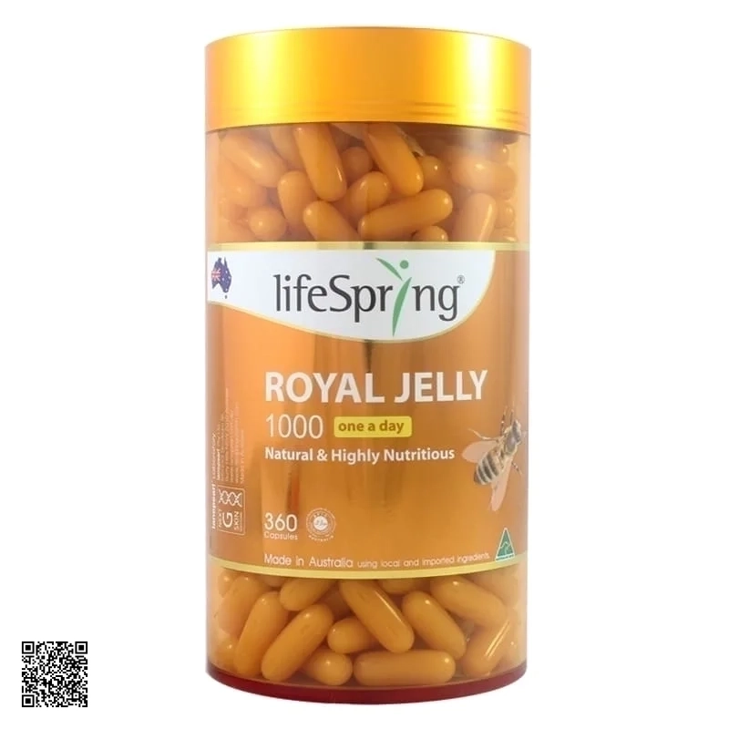 Sữa Ong Chúa LifeSpring Royal Jelly 1000mg 360 Viên