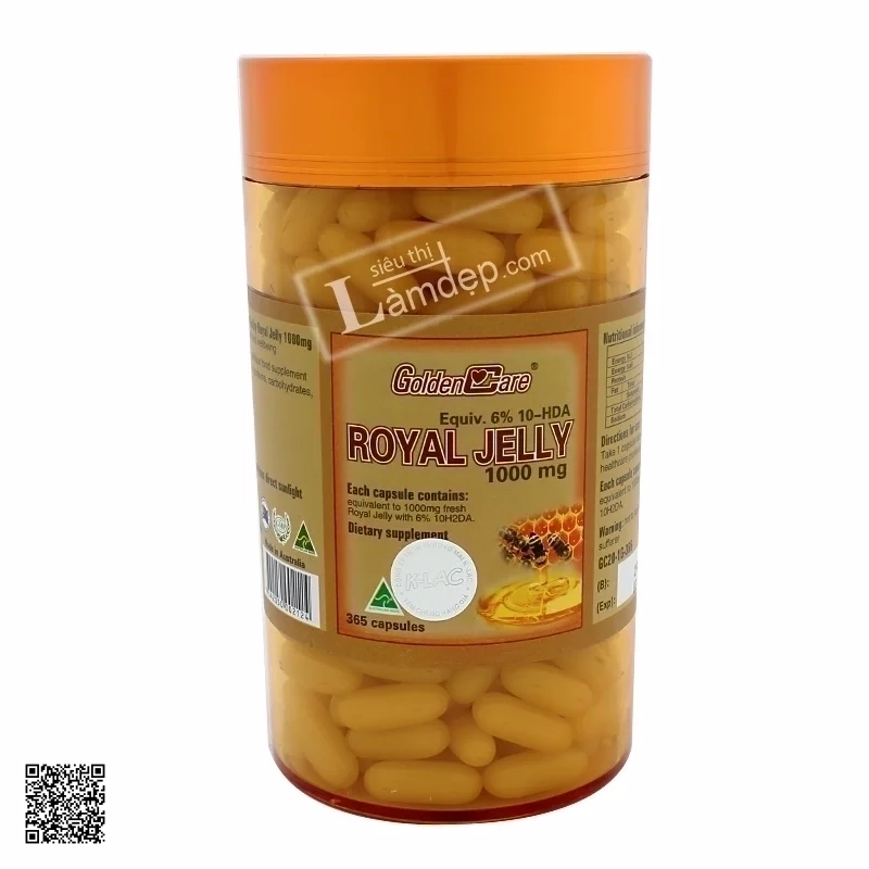 Sữa Ong Chúa Golden Care Royal Jelly (1000 mg x 365 Viên)