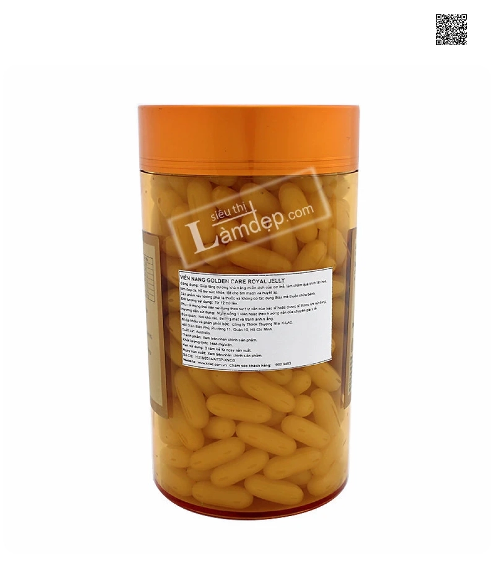 Sữa Ong Chúa Golden Care Royal Jelly (1000 mg x 365 Viên) Sữa Ong Chúa Golden Care Royal Jelly (1000 mg x 365 Viên)