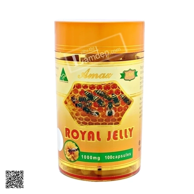 Sữa Ong Chúa Úc Amax Royal Jelly 1000mg x 100viên