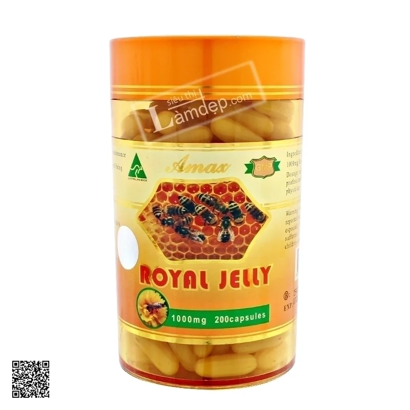 Sữa Ong Chúa Úc Amax Royal Jelly 1000mg x 200 Viên