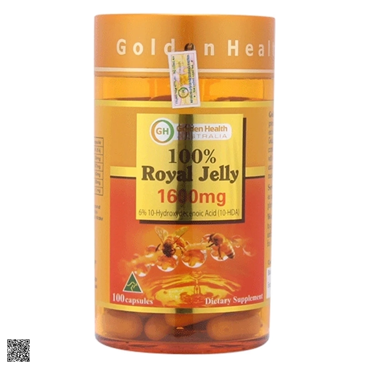 Sữa Ong Chúa Golden Health Royal Jelly 1600mg 100 Viên