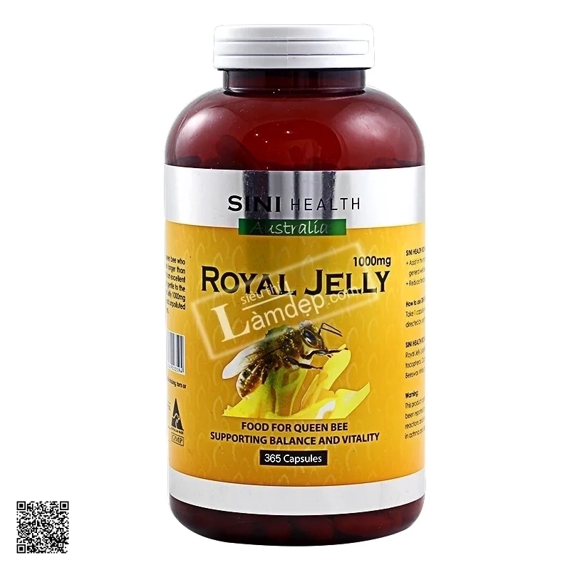 Sữa Ong Chúa Úc Sini Health Royal Jelly (365 Viên x 1000mg)