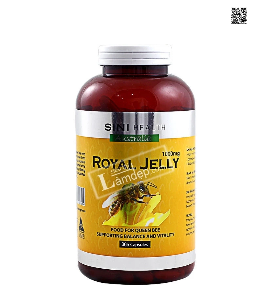 Sữa Ong Chúa Úc Sini Health Royal Jelly (365 Viên x 1000mg)