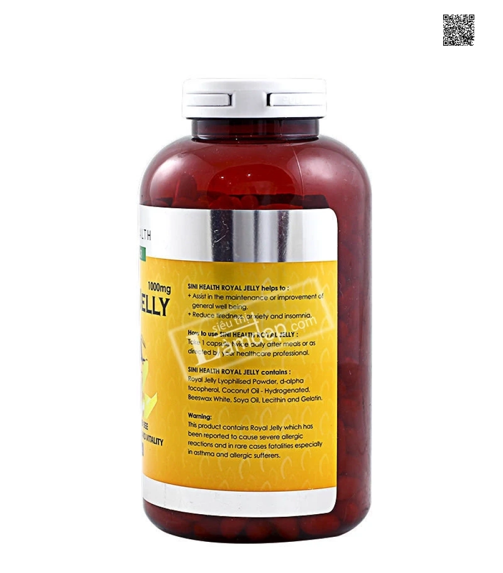 Sữa Ong Chúa Úc Sini Health Royal Jelly (365 Viên x 1000mg)