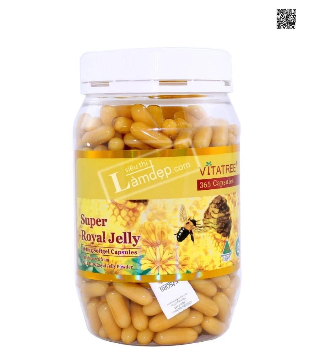 Sữa Ong Chúa Vitatree Super Royal Jelly (365 Viên x 1600mg)