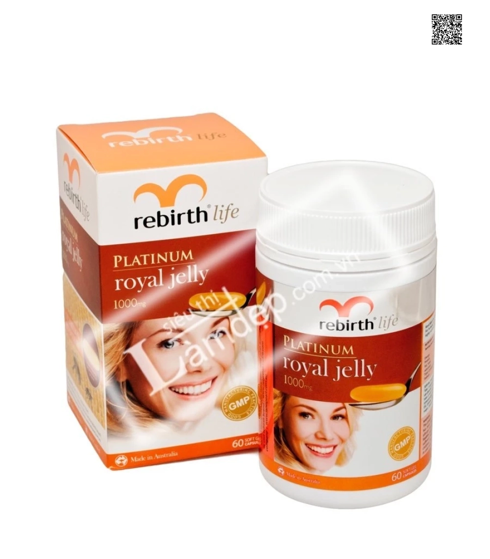 Sữa Ong Chúa Rebirth Platinum Royal Jelly 1000mg
