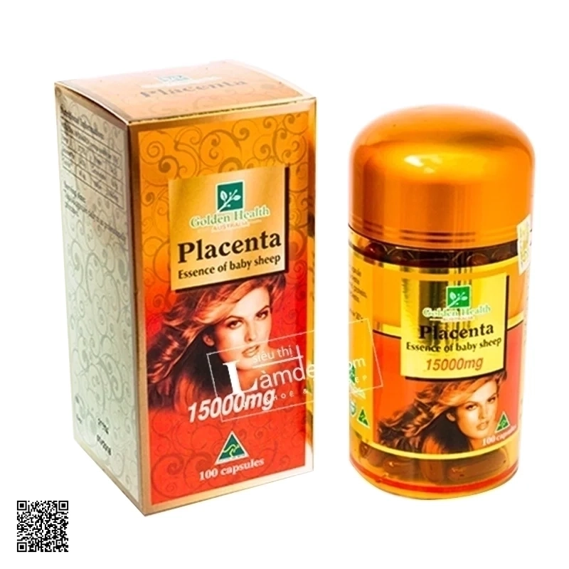 Nhau Thai Cừu Golden Health Placenta 15000mg 100 Viên