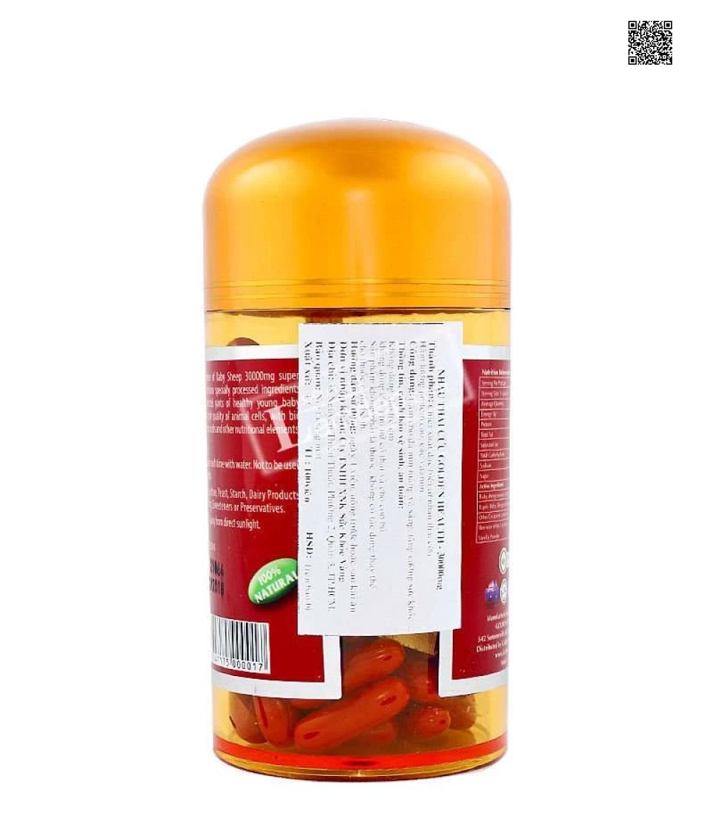 Nhau Thai Cừu GOLDEN HEALTH (30000mg x 100 Viên)