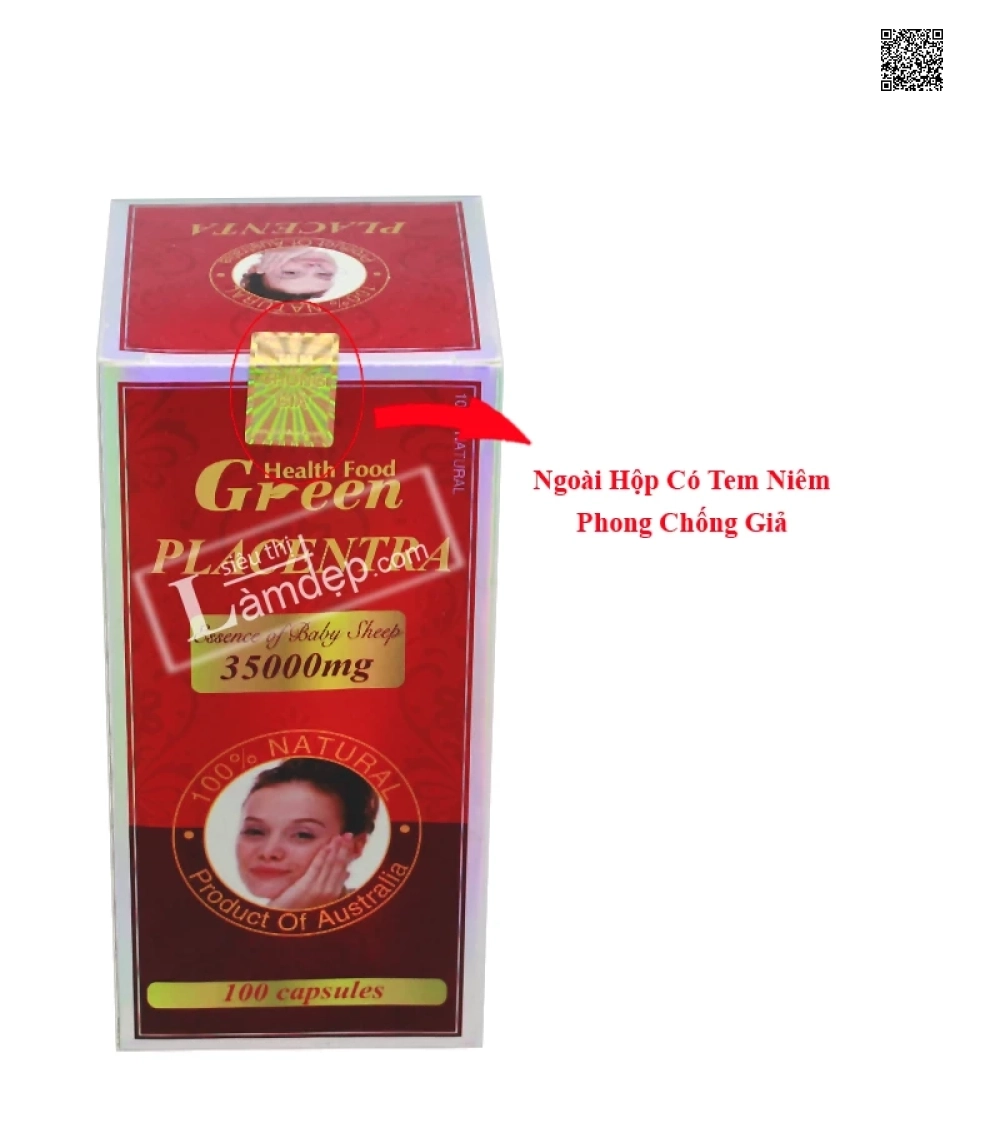 Nhau Thai Cừu Green Health Food (35000mg x 100 Viên) Nhau Thai Cừu Green Health Food (35000mg x 100 Viên)