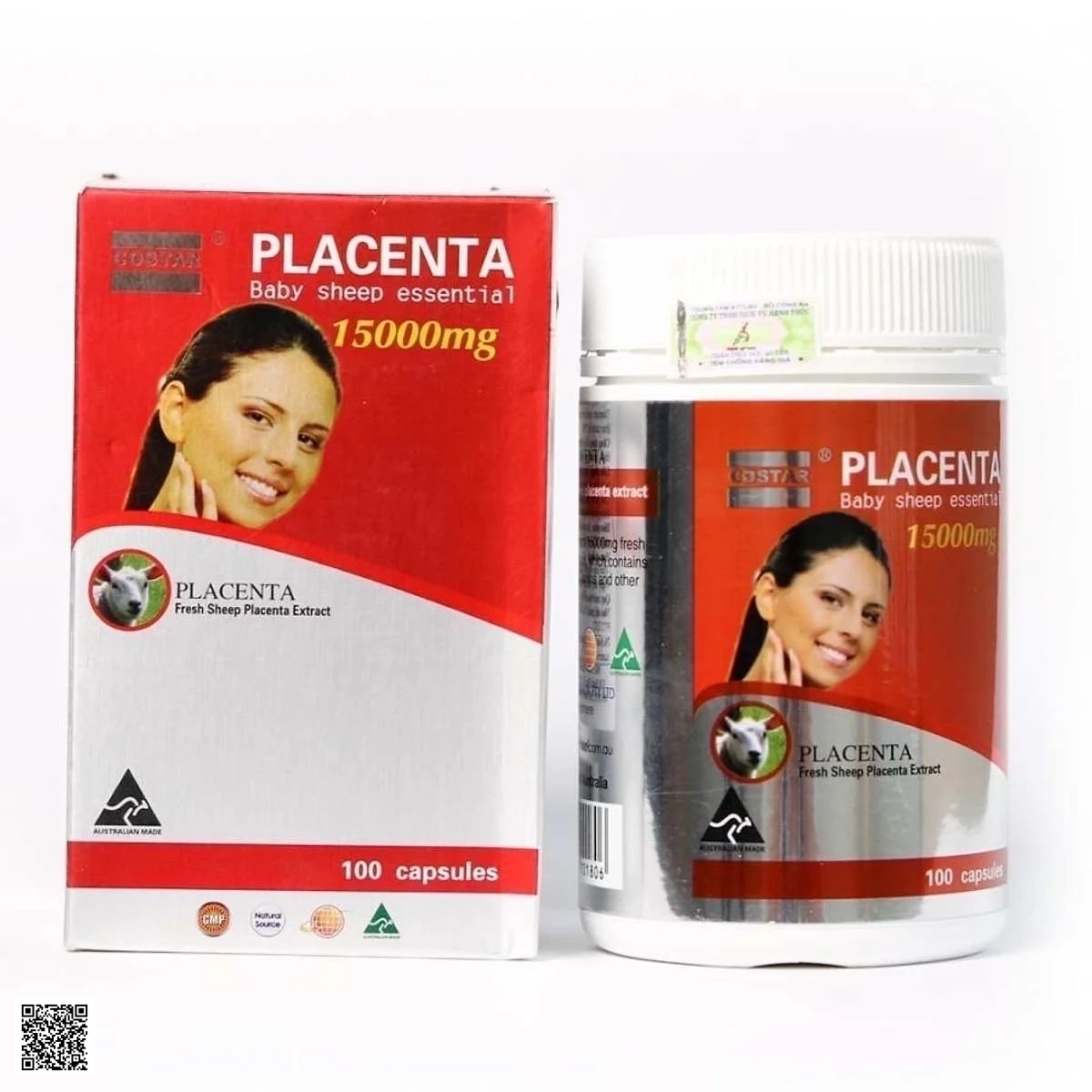 Nhau Thai Cừu Costar Placenta 15000mg 100 Viên