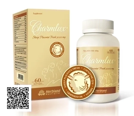 Nhau Thai Cừu Charmlux ( 3000mg x 60 Viên)