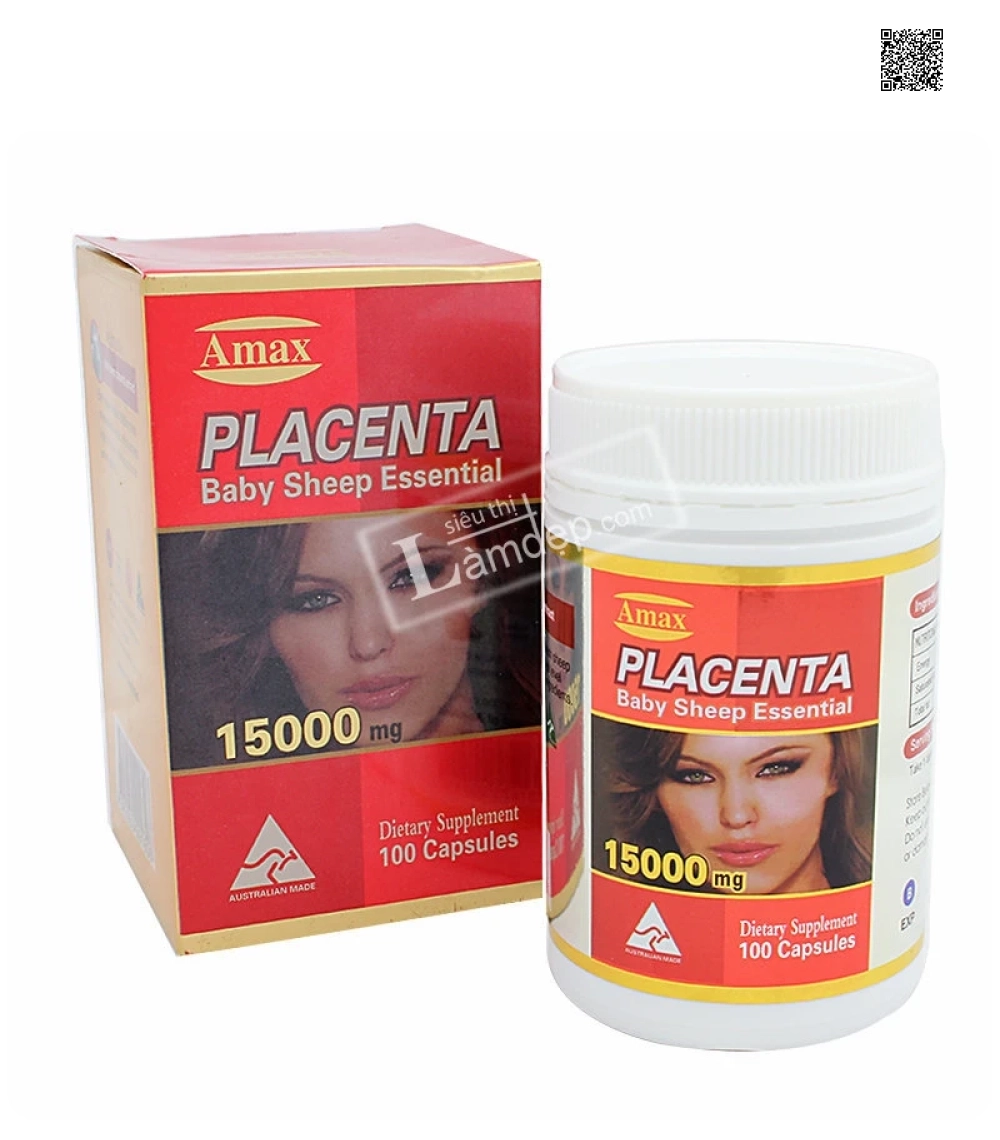 Nhau Thai Cừu Amax Placenta Baby Sheep Essential (15.000mg x 100 Viên) Nhau Thai Cừu Amax Placenta Baby Sheep Essential (15.000mg x 100 Viên)
