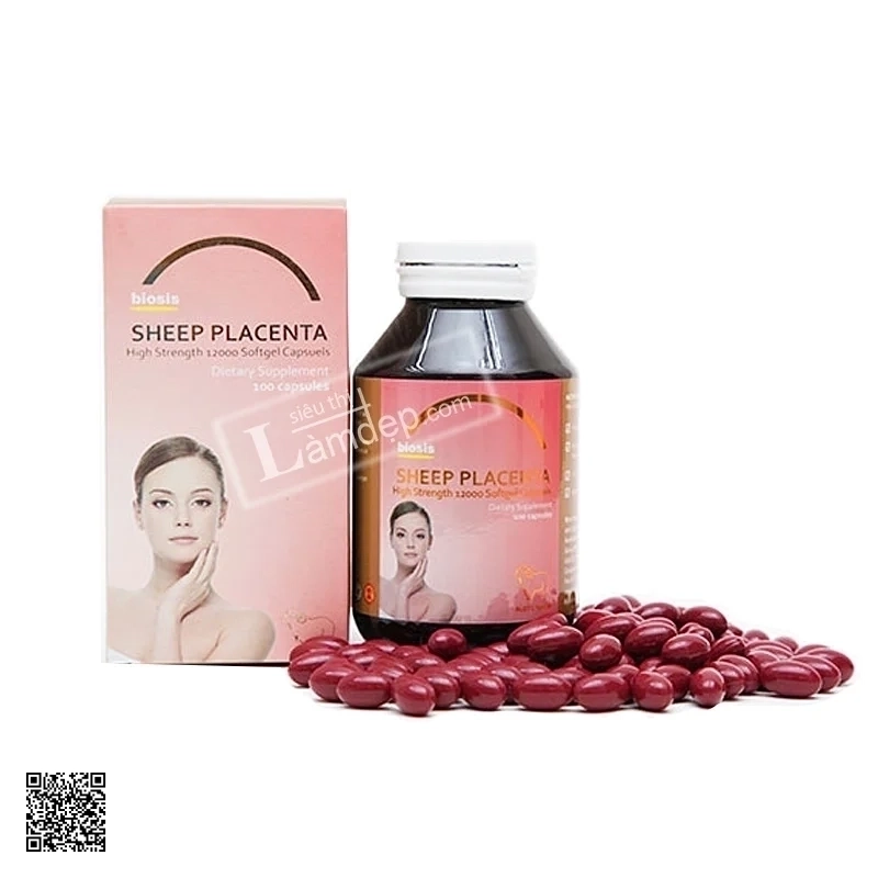 Nhau Thai Cừu Biosis (12000mg x 100 Viên)