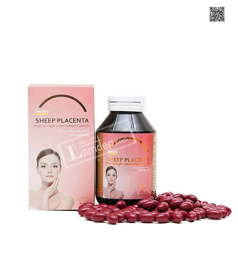 Nhau Thai Cừu Biosis (12000mg x 100 Viên)