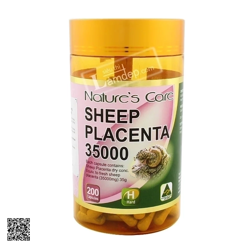 Nhau Thai Cừu Nature Care (35000mg x 200 Viên)