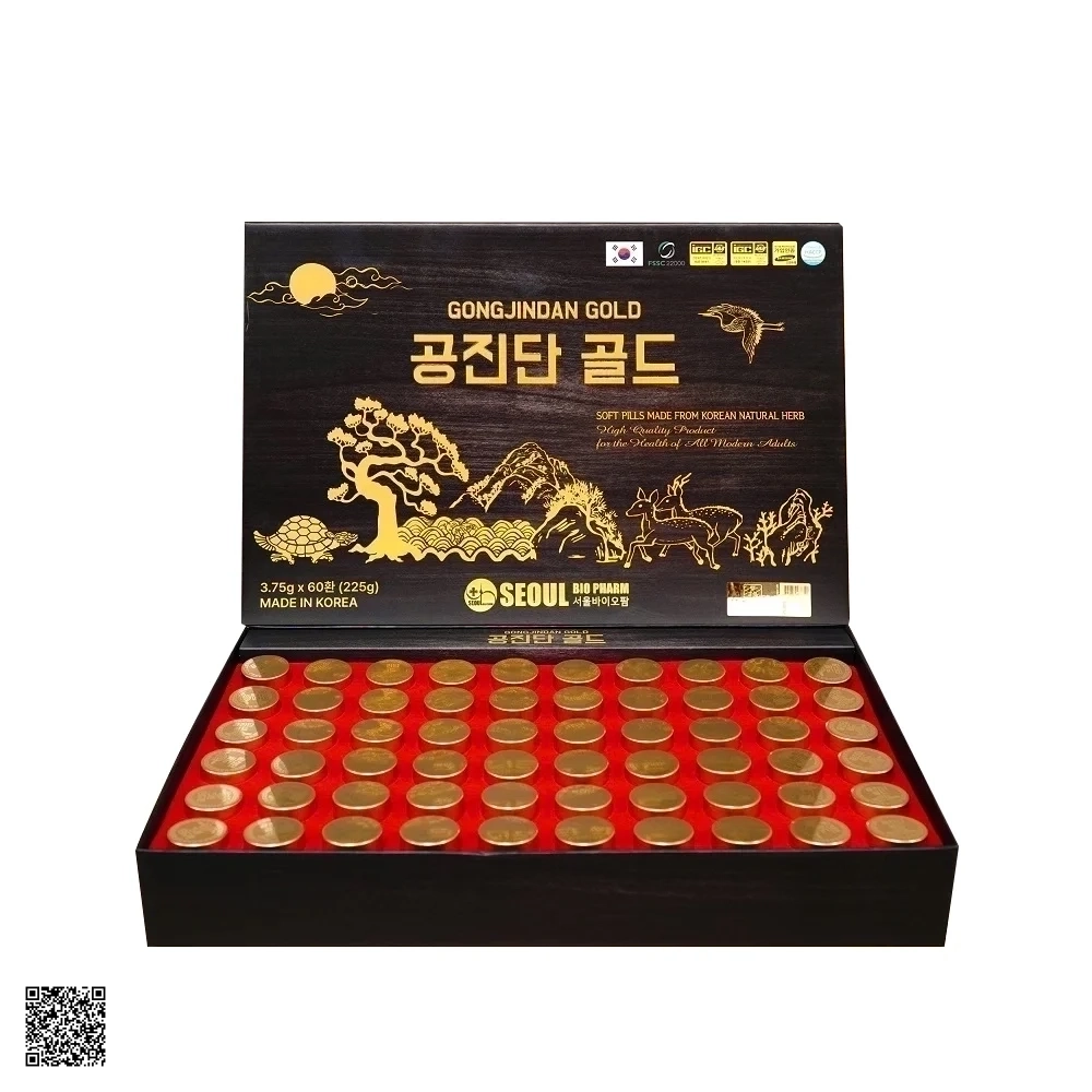 Viên Bổ Não Trầm Hương Trường Thọ Hoàn Seoul Bio Pharm Gongjindan Gold