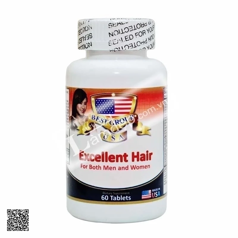 Viên Uống Mọc Tóc EXCELLENT HAIR Cao Cấp USA