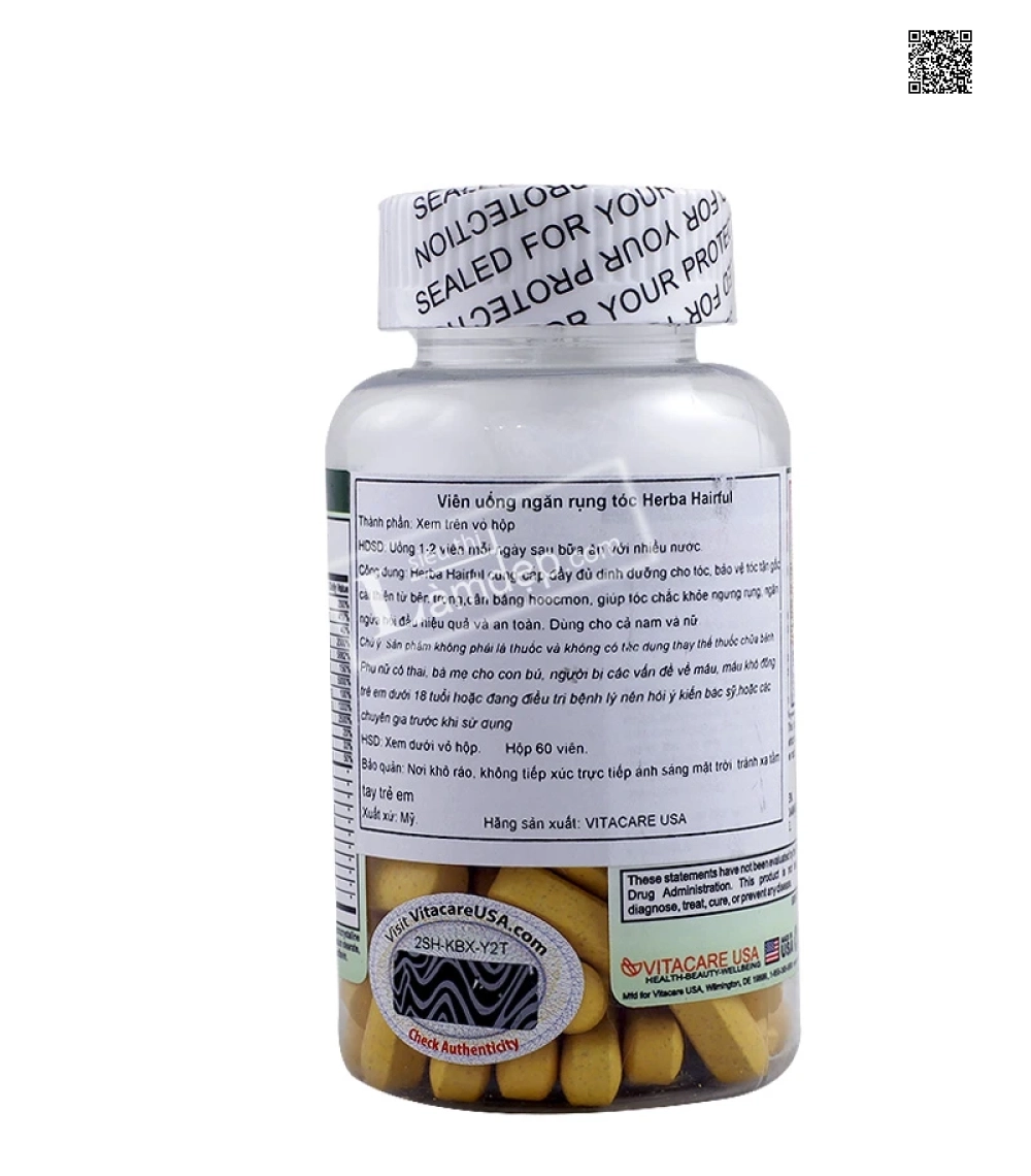 Viên Uống Ngăn Ngừa Rụng Tóc Herba Hairful