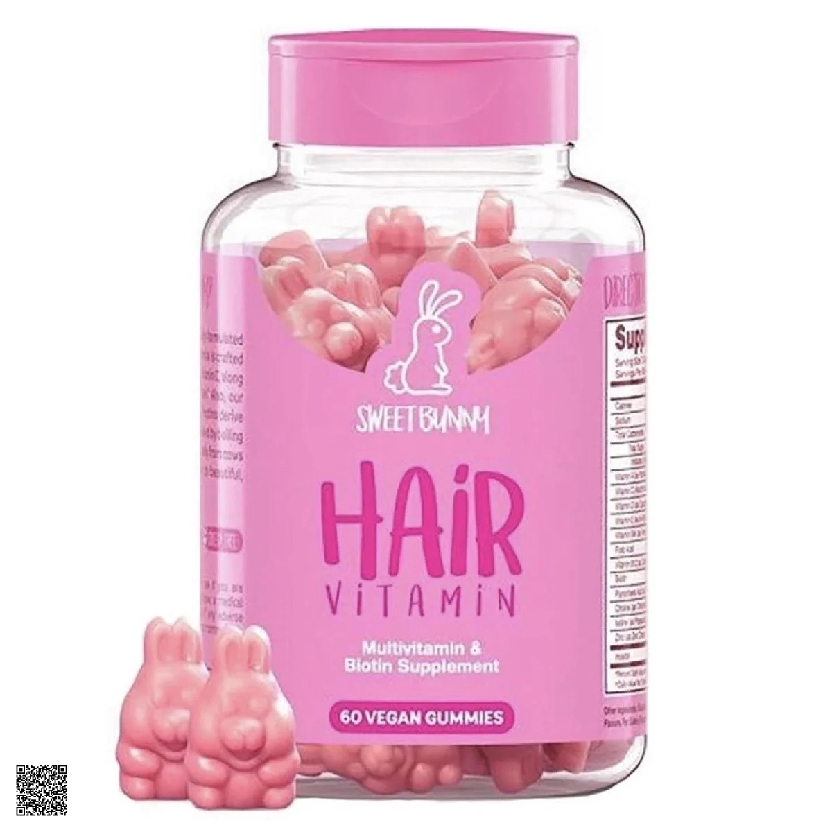 SweetBunnyHare Hair Vitamin Kẹo Thỏ Hỗ Trợ Kích Thích Mọc Tóc Từ Mỹ