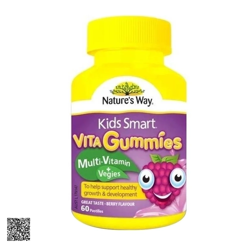 Viên Gum Bổ Sung Vitamin Và Rau Cho Trẻ Em Natures Way Kids Smart Vita Gummies