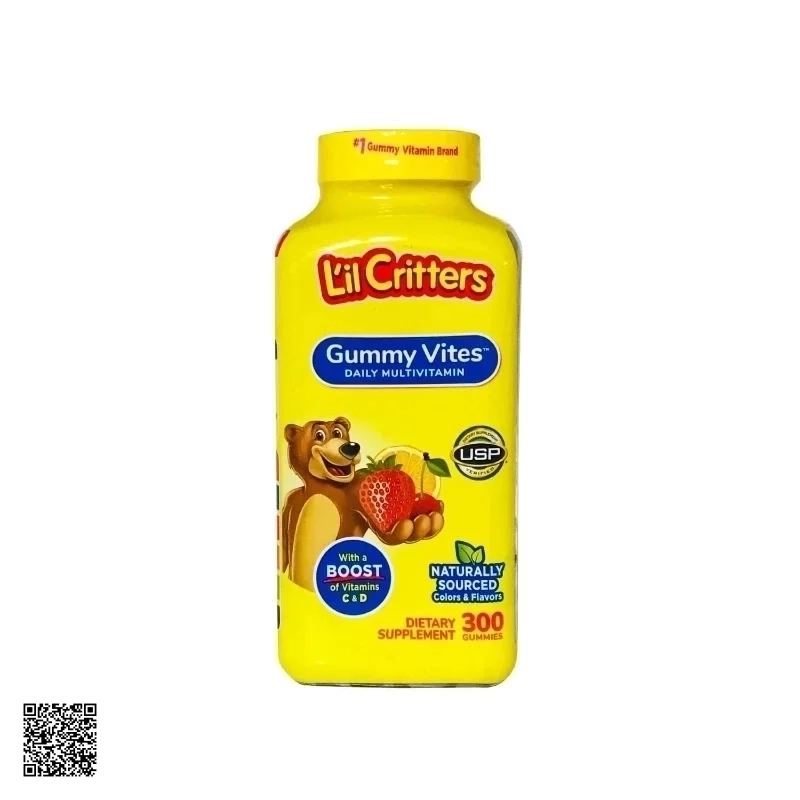 L'il Critters Gummy Vites Kẹo Dẻo Bổ Sung Vitamin Tổng Hợp Cho Trẻ Biếng Ăn