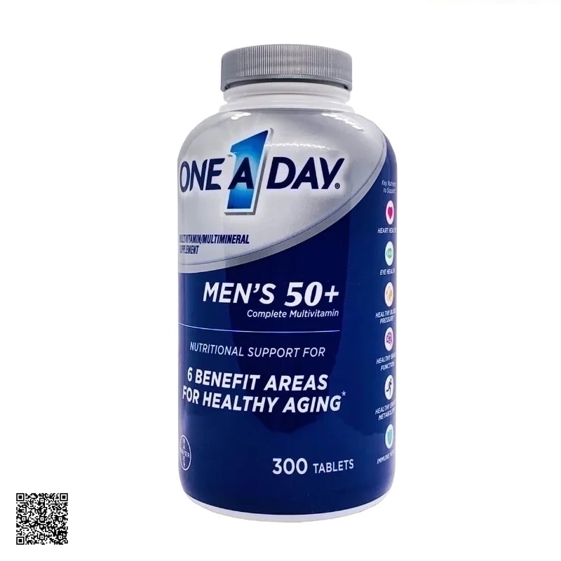 One A Day Men’s 50+ Complete Multivitamin Vitamin Tổng Hợp Cho Nam Trên 50 Tuổi