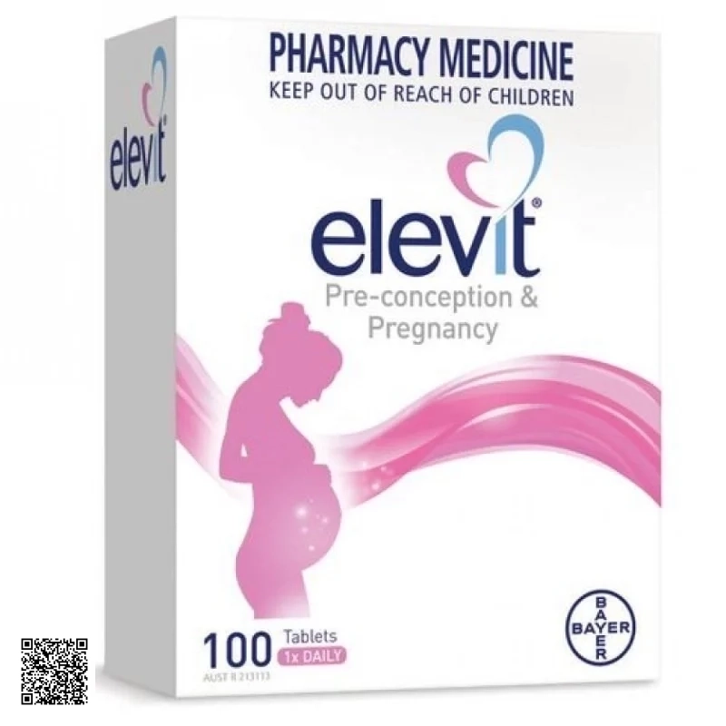Elevit Pre-Conception & Pregnancy - Viên Uống Bổ Sung Vitamin Cho Bà Bầu