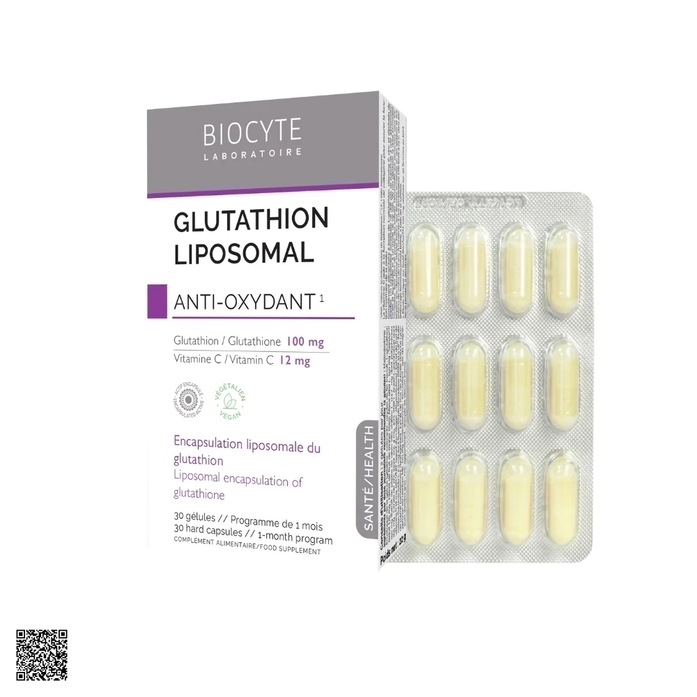 Biocyte Glutathione Liposomal - Viên Uống Bổ Sung Glutathione Từ Pháp