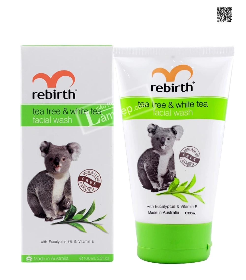 Sữa Rửa Mặt Dành Cho Da Nhờ Tinh Chất Trà Xanh, Trà Trắng Rebirth