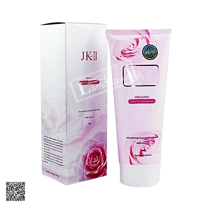 Sữa Rửa Mặt Hoa Hồng JK-II Organic Rose Facial Cleanser 200g