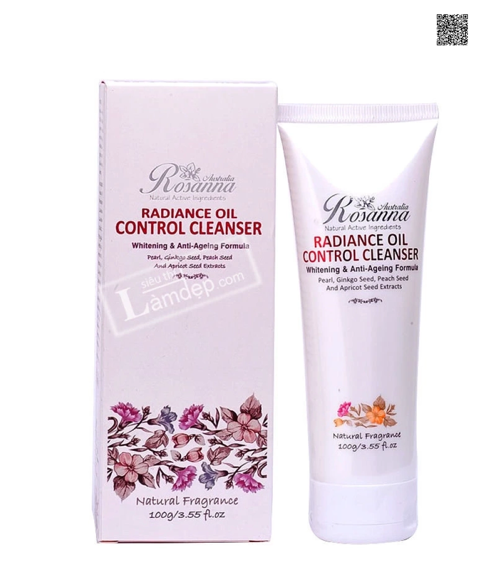 Sửa Rửa Mặt Trắng Da, Chống Lão Hóa – Rosanna Radiance Oil Control Cleanser 100g