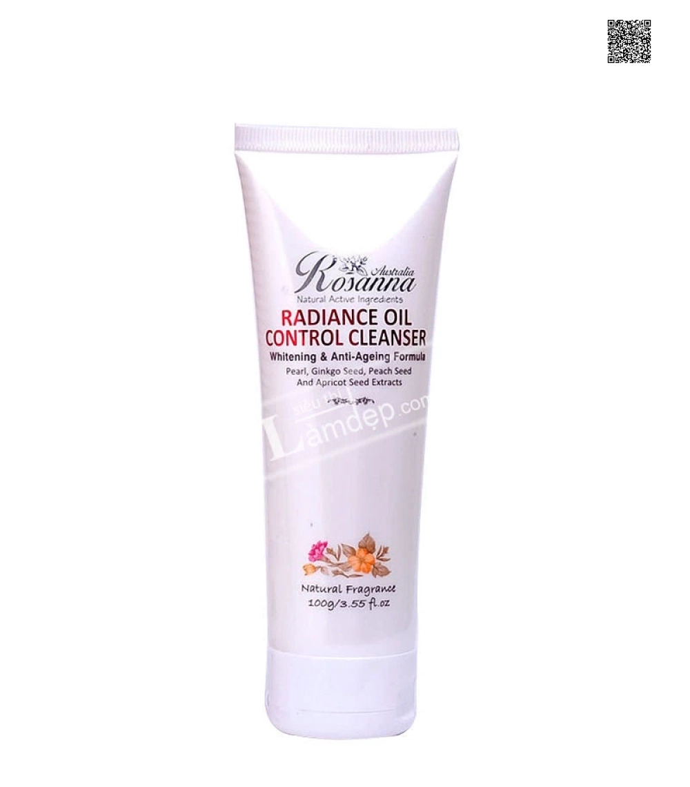 Sửa Rửa Mặt Trắng Da, Chống Lão Hóa – Rosanna Radiance Oil Control Cleanser 100g