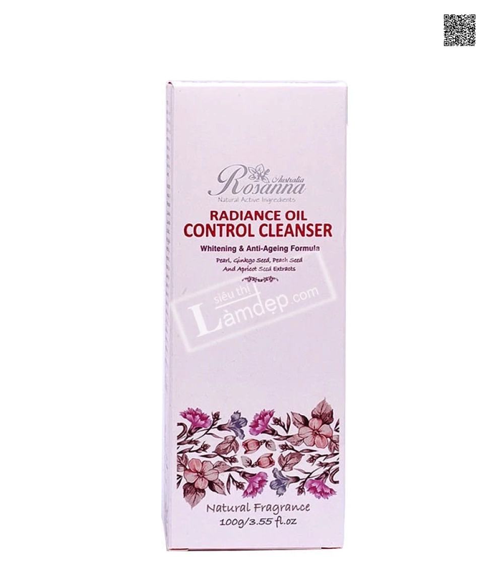 Sửa Rửa Mặt Trắng Da, Chống Lão Hóa – Rosanna Radiance Oil Control Cleanser