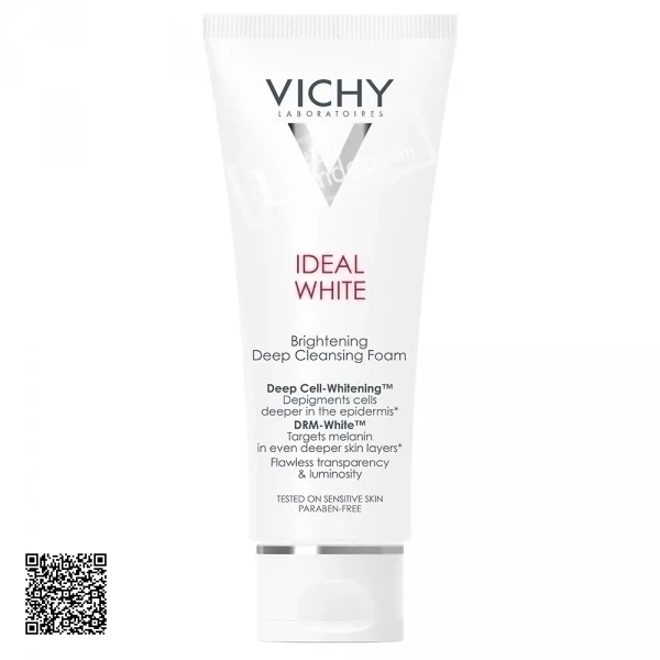 Sữa Rửa Mặt Tạo Bọt Dưỡng Trắng Da Vichy Ideal White Brightening Deep Cleansing Foam 100ml