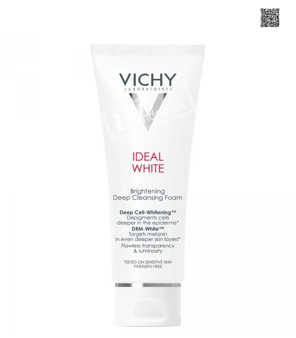 Sữa Rửa Mặt Tạo Bọt Dưỡng Trắng Da Vichy Ideal White Brightening Deep Cleansing Foam 100ml