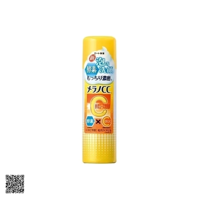 Sữa Rửa Mặt Vitamin C Tạo Bọt Rohto Melano CC Enzyme Mousse Foam Cleansing Face
