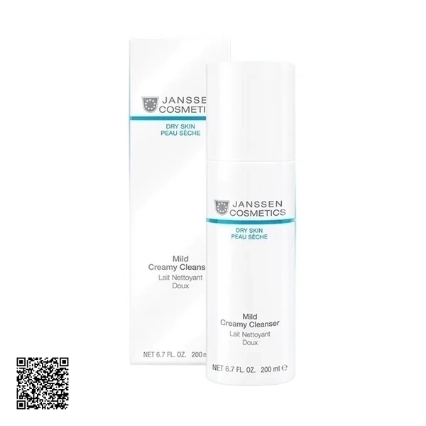 Sữa Rửa Mặt Dạng Kem Cho Da Khô Janssen Dry Skin Mild Creamy Cleanser