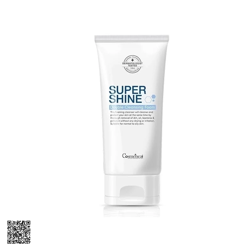 Sữa Rửa Mặt Cho Da Dầu Cosmeheal Super Shine Double Cleansing Foam