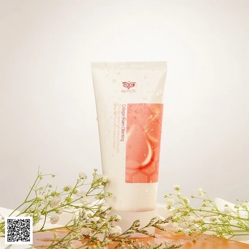 Sữa Rửa Mặt BePOS Collagen Foam Cleansing Hàn Quốc