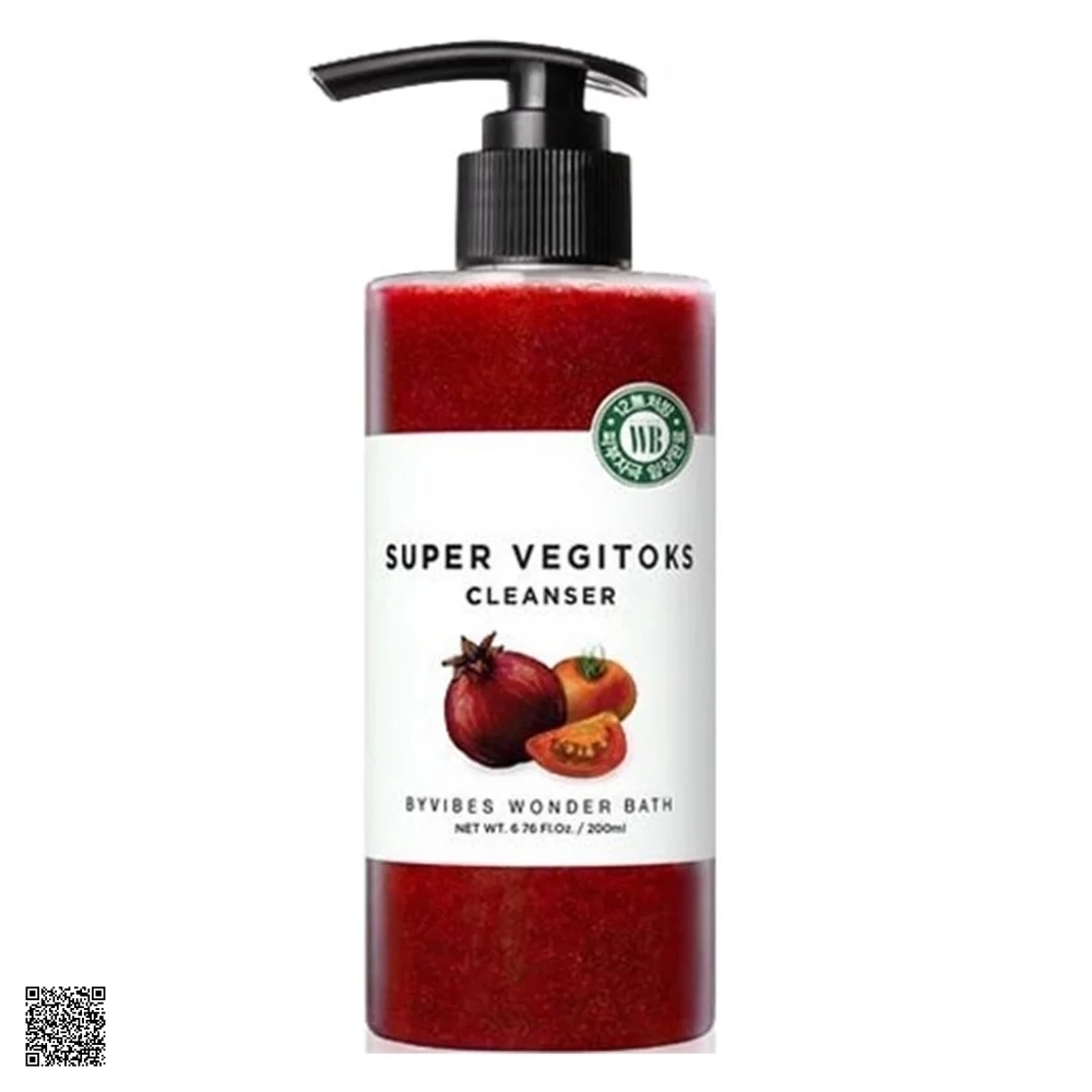 Super Vegitoks Cleanser - Sữa Rửa Mặt 3 In 1 Làm Sáng Da Từ Cà Chua