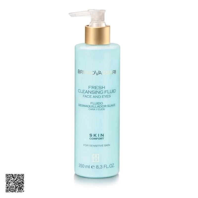 Bruno Vassari Skin Comfort Fresh Cleansing Fluid - Sữa Rửa Mặt Làm Sạch Thanh Lọc Da