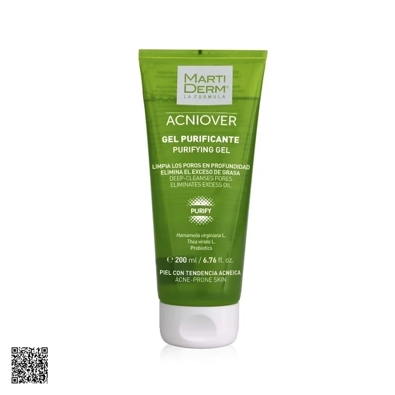 MartiDerm Acniover Purifying Gel - Gel Rửa Mặt Cho Da Dầu Mụn