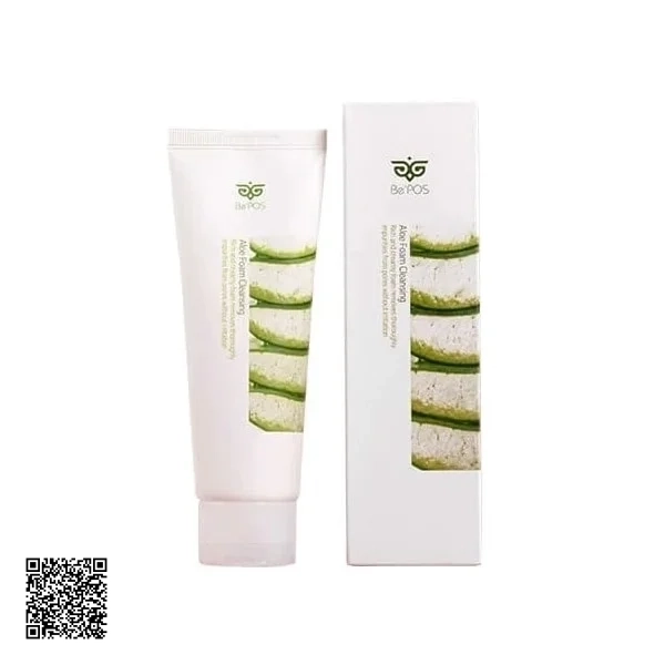 Sữa Rửa Mặt Dưỡng Ẩm Phục Hồi Da BePOS Aloe Foam Cleansing Hàn Quốc