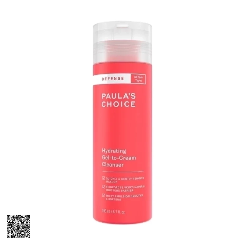 Sữa Rửa Mặt Dịu Nhẹ Tăng Đề Kháng Cho Da Paula’s Choice Defense Hydrating Gel-To-Cream Cleanser