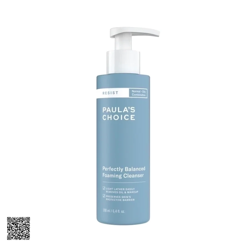 Sữa Rửa Mặt Cân Bằng Da Paula’s Choice Resist Perfectly Balanced Foaming Cleanser