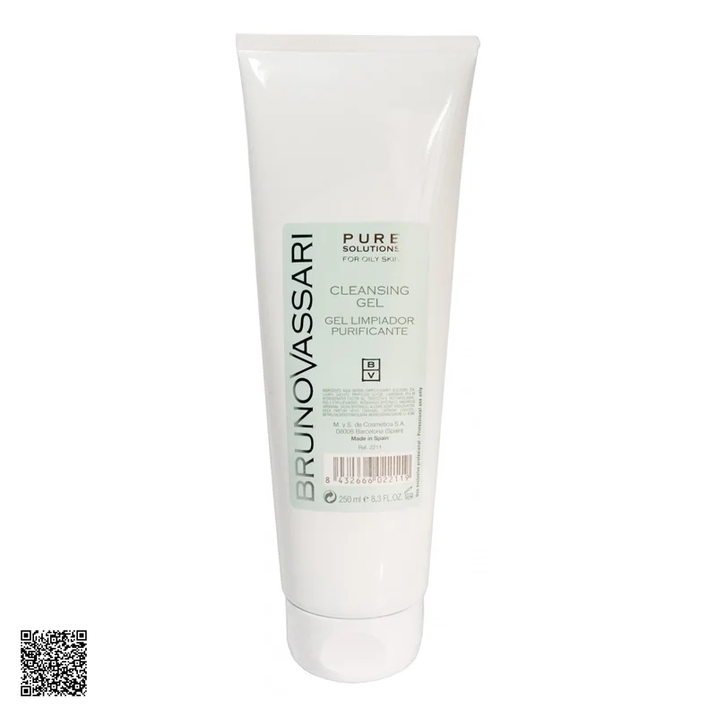 Bruno Vassari Pure Solutions Cleansing Gel - Gel Rửa Mặt Dành Cho Da Dầu Mụn (250ml)
