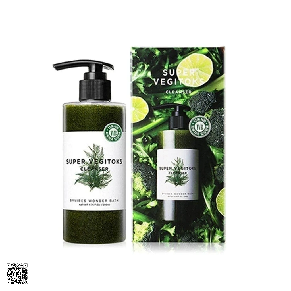 Super Vegitoks Cleanser - Sữa Rửa Mặt 3 In 1 Dưỡng Ẩm Da Từ Rau Củ