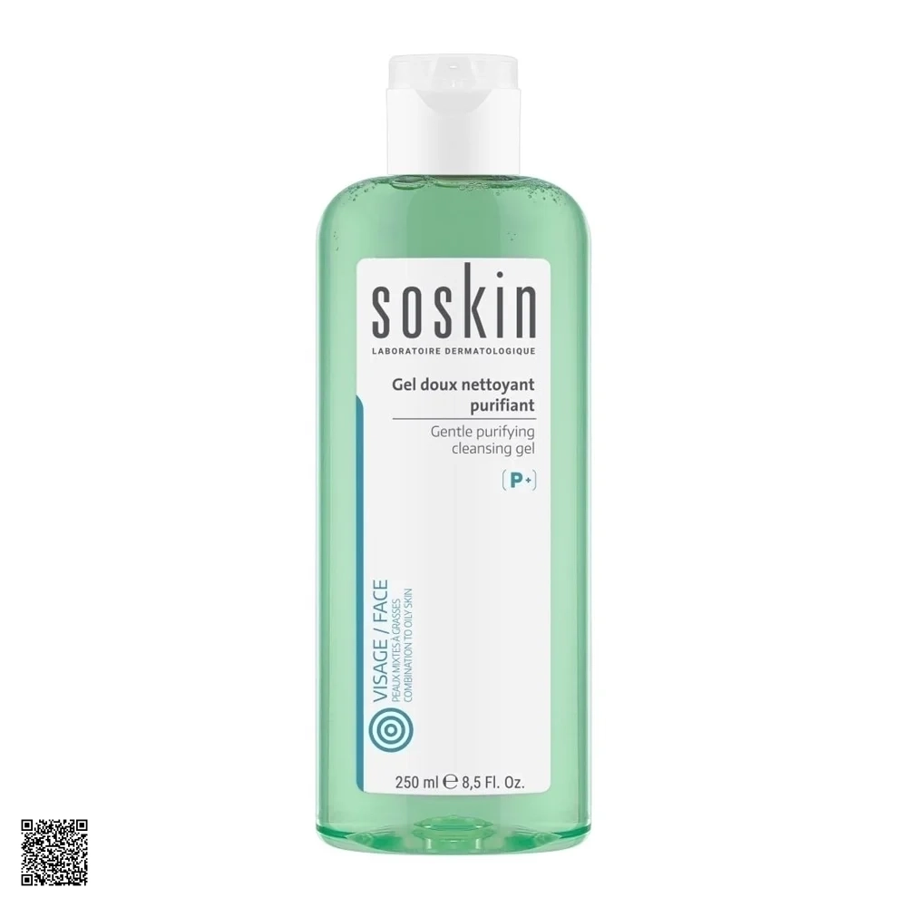 Soskin Gentle Purifying Cleansing Gel - Gel Rửa Mặt Làm Sạch Sâu (250ml)