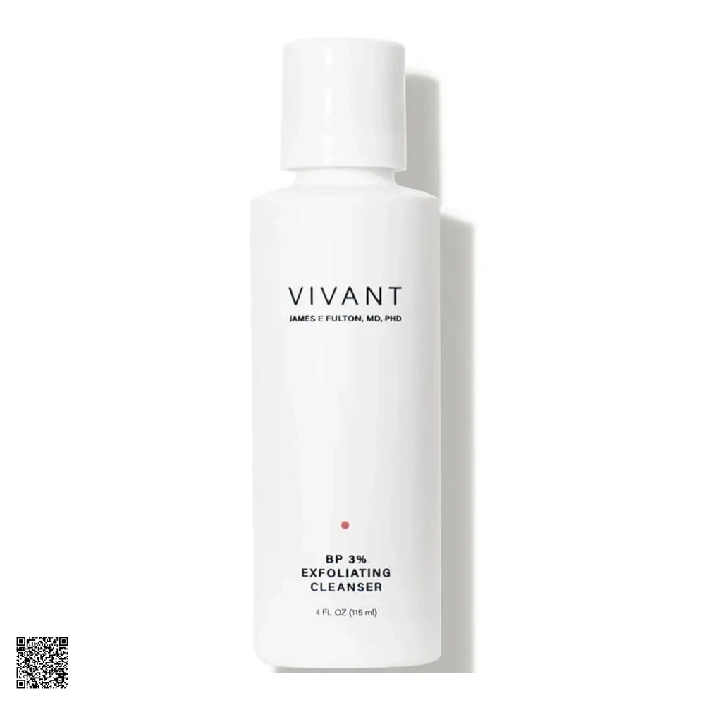 Vivant BP 3% Exfoliating Cleanser - Sữa Rửa Mặt Tẩy Tế Bào Chết Cho Da Mụn